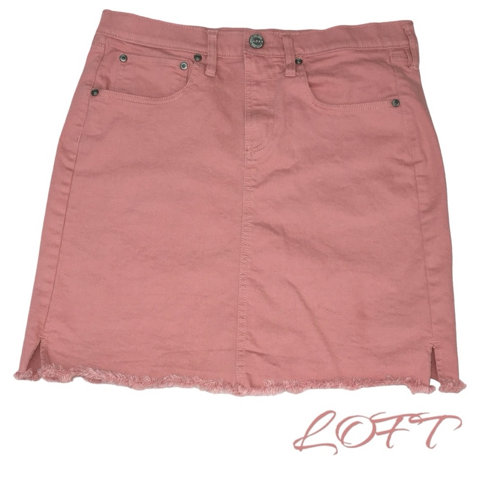LOFT Pink Mini Skirt